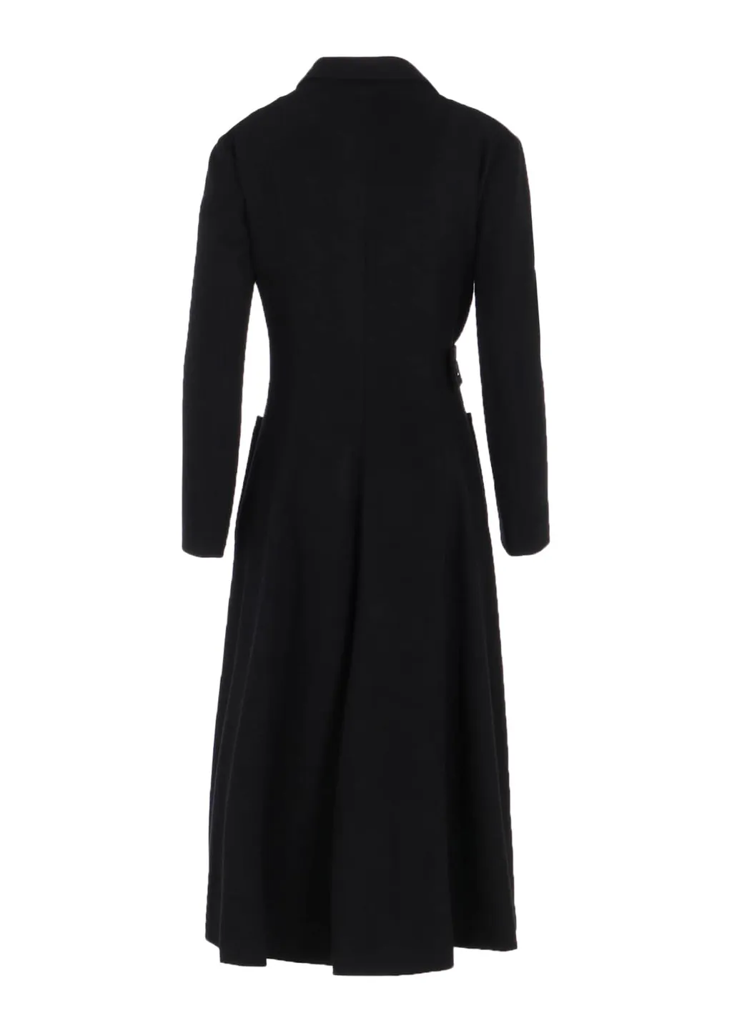 W/Ca Beaver Cloth Waist Belt D Coat