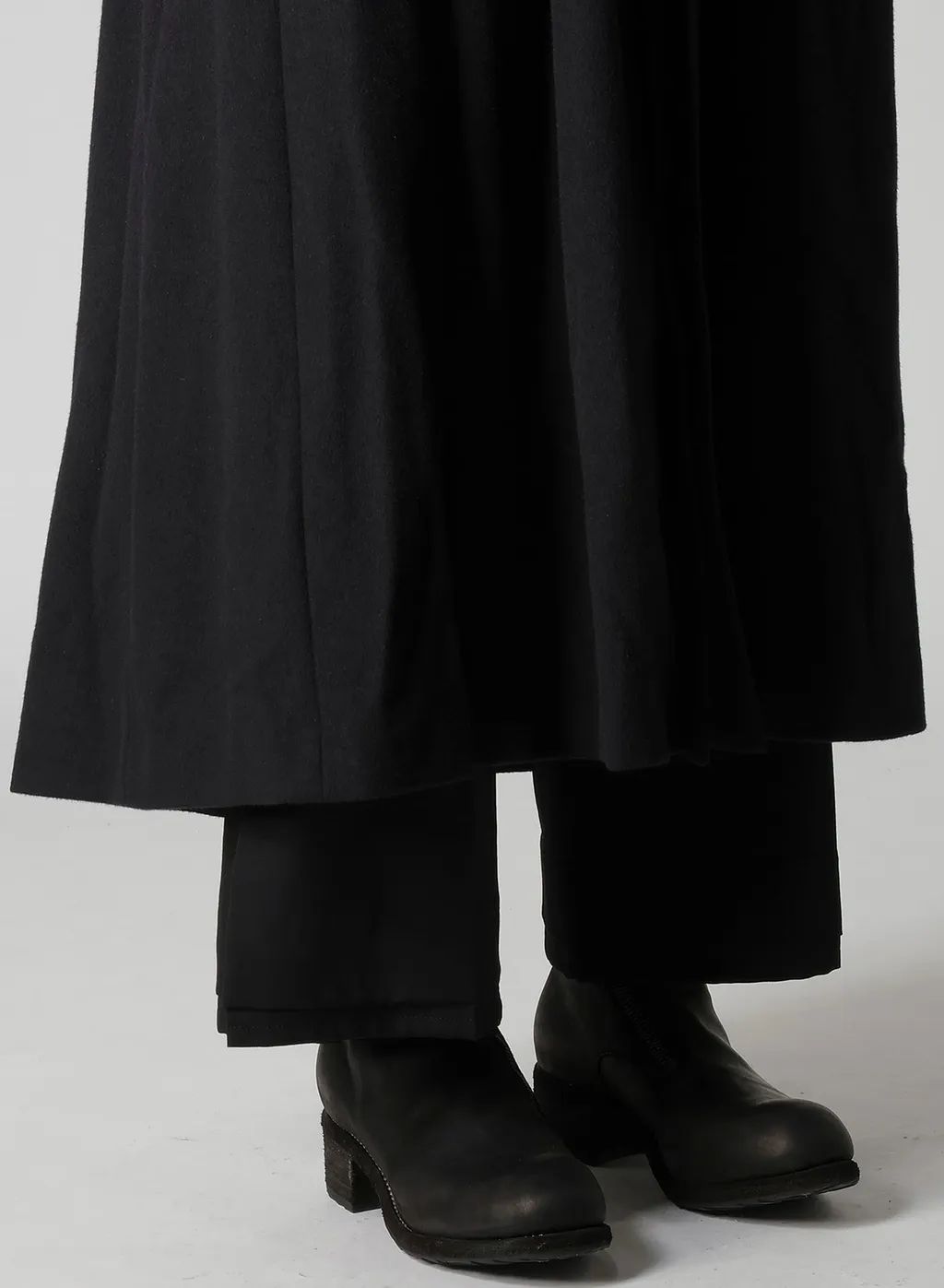 W/Ca Beaver Cloth Waist Belt D Coat