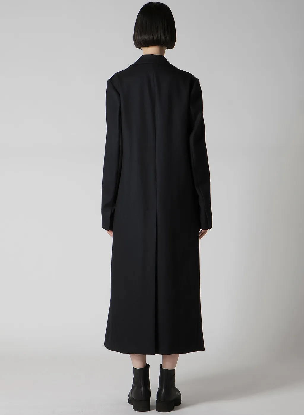 W/Saxony R Double Layered Long Coat