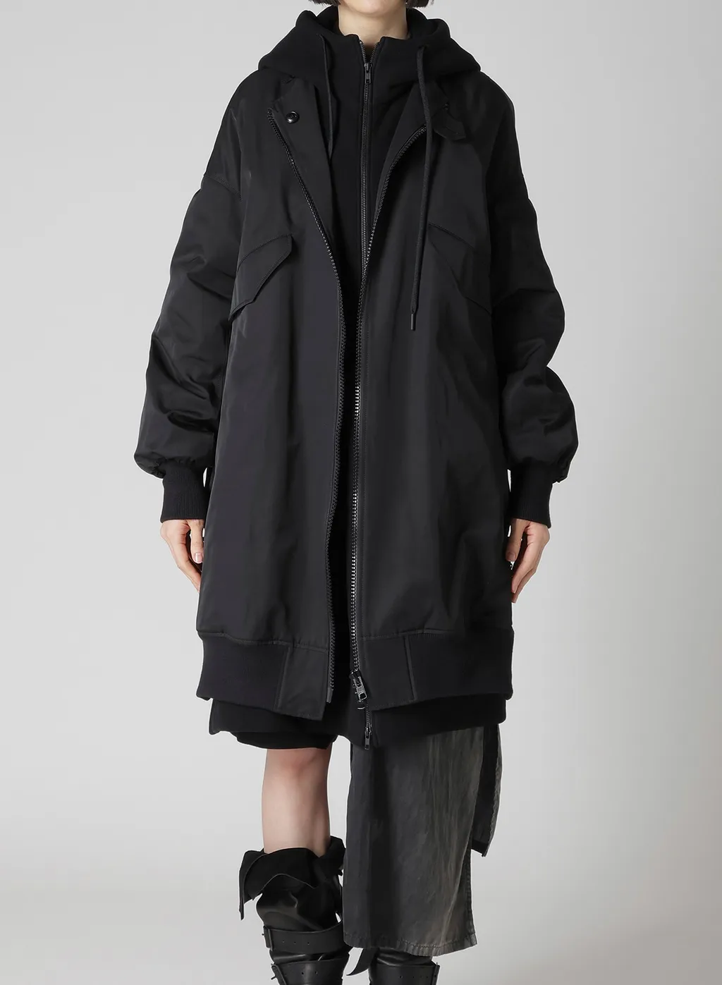 Ny/C Twill Hooded Bomber