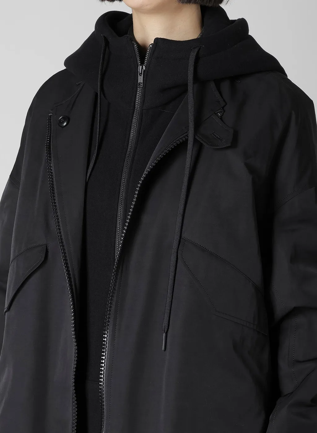 Ny/C Twill Hooded Bomber