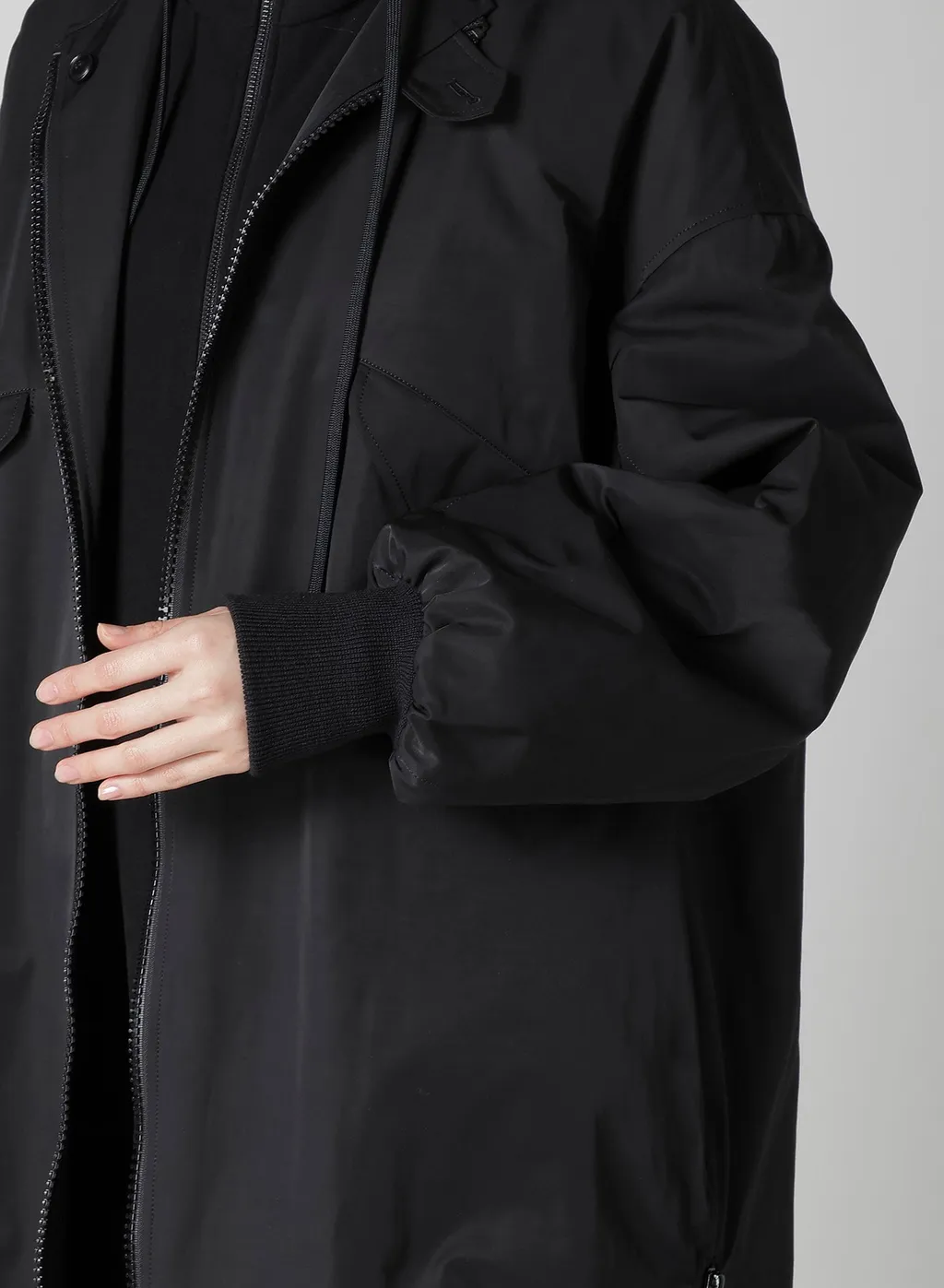 Ny/C Twill Hooded Bomber