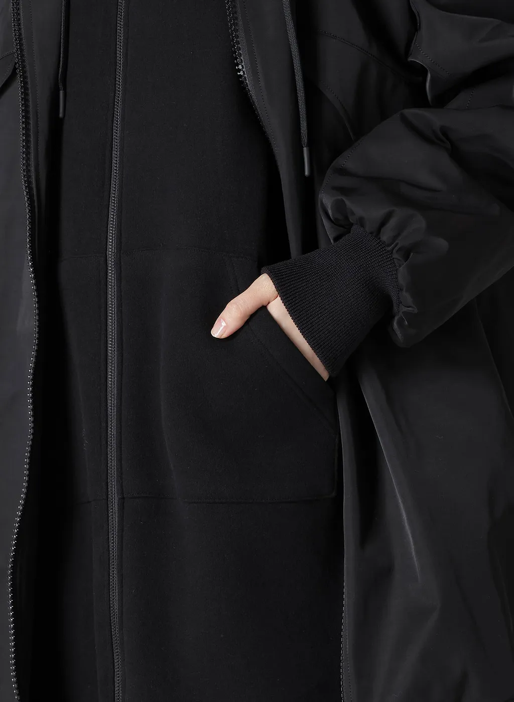Ny/C Twill Hooded Bomber