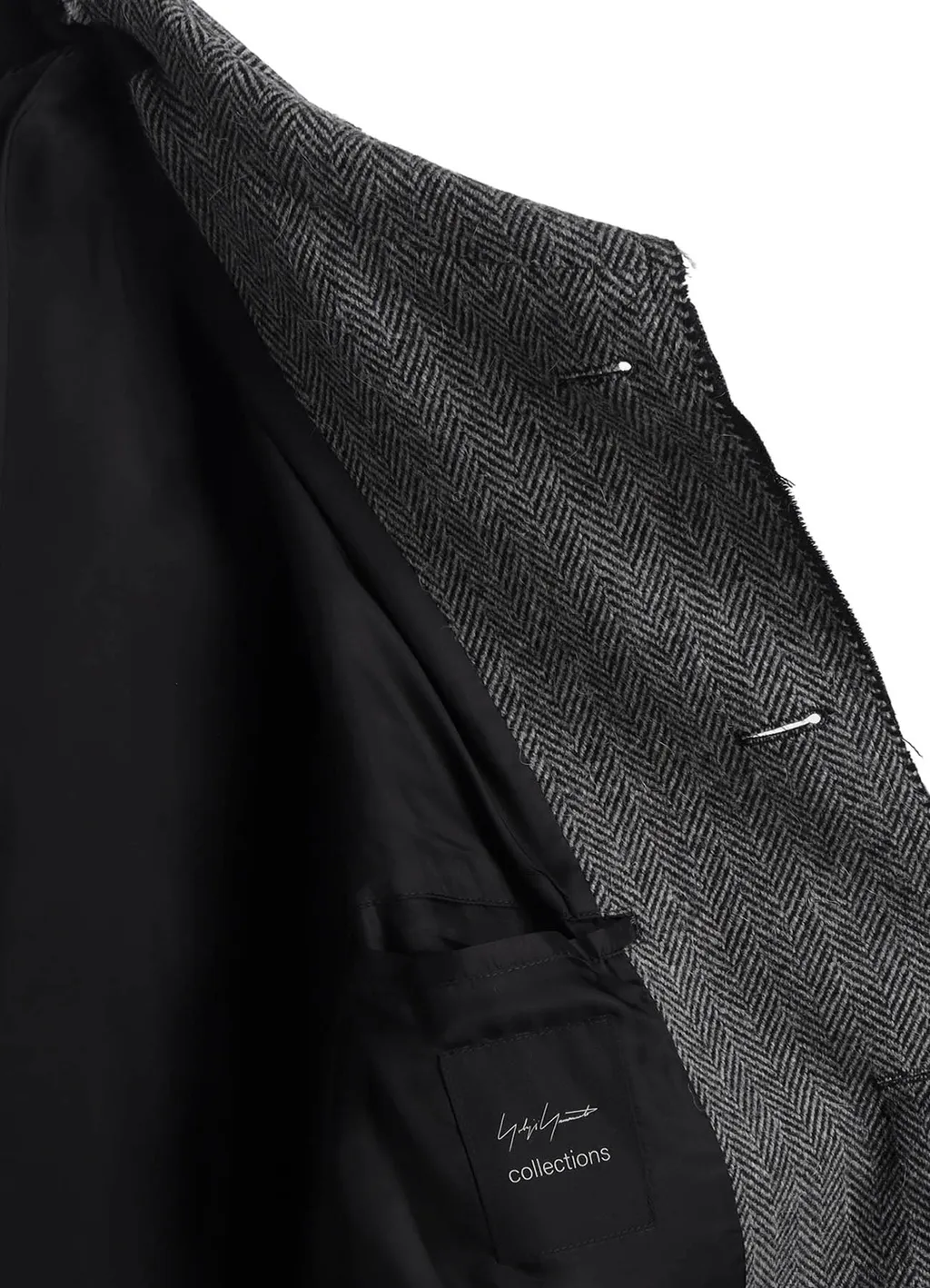 W/Saxony B/Tweed Stand Coat