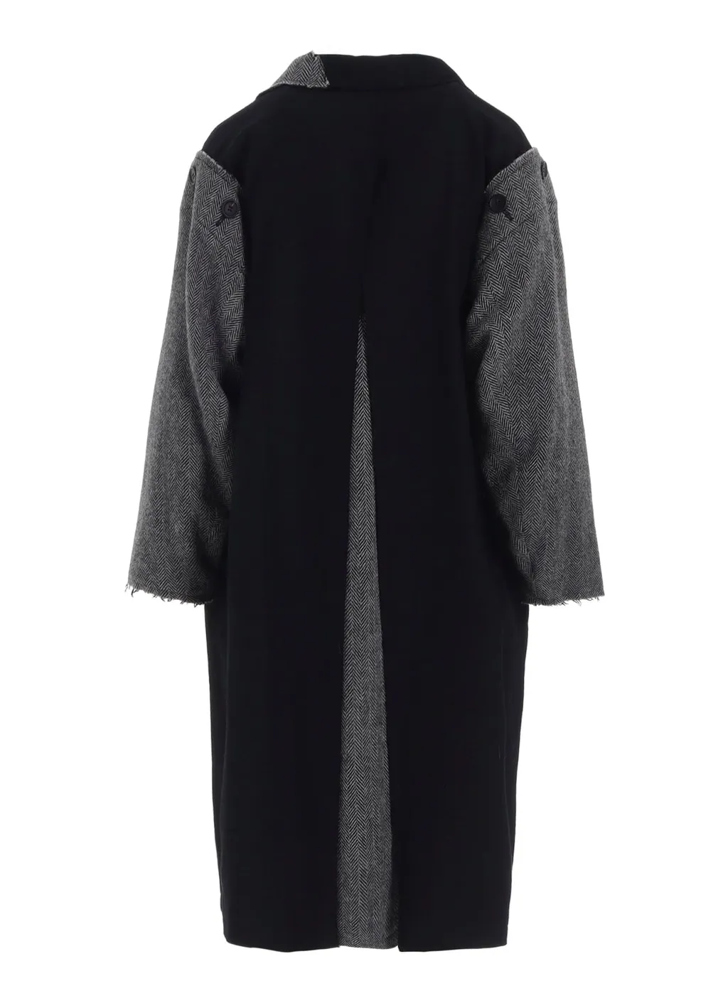 W/Saxony B/Tweed Stand Coat