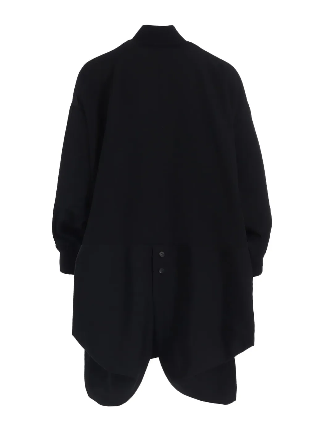 Gabardine Padded Drape Coat