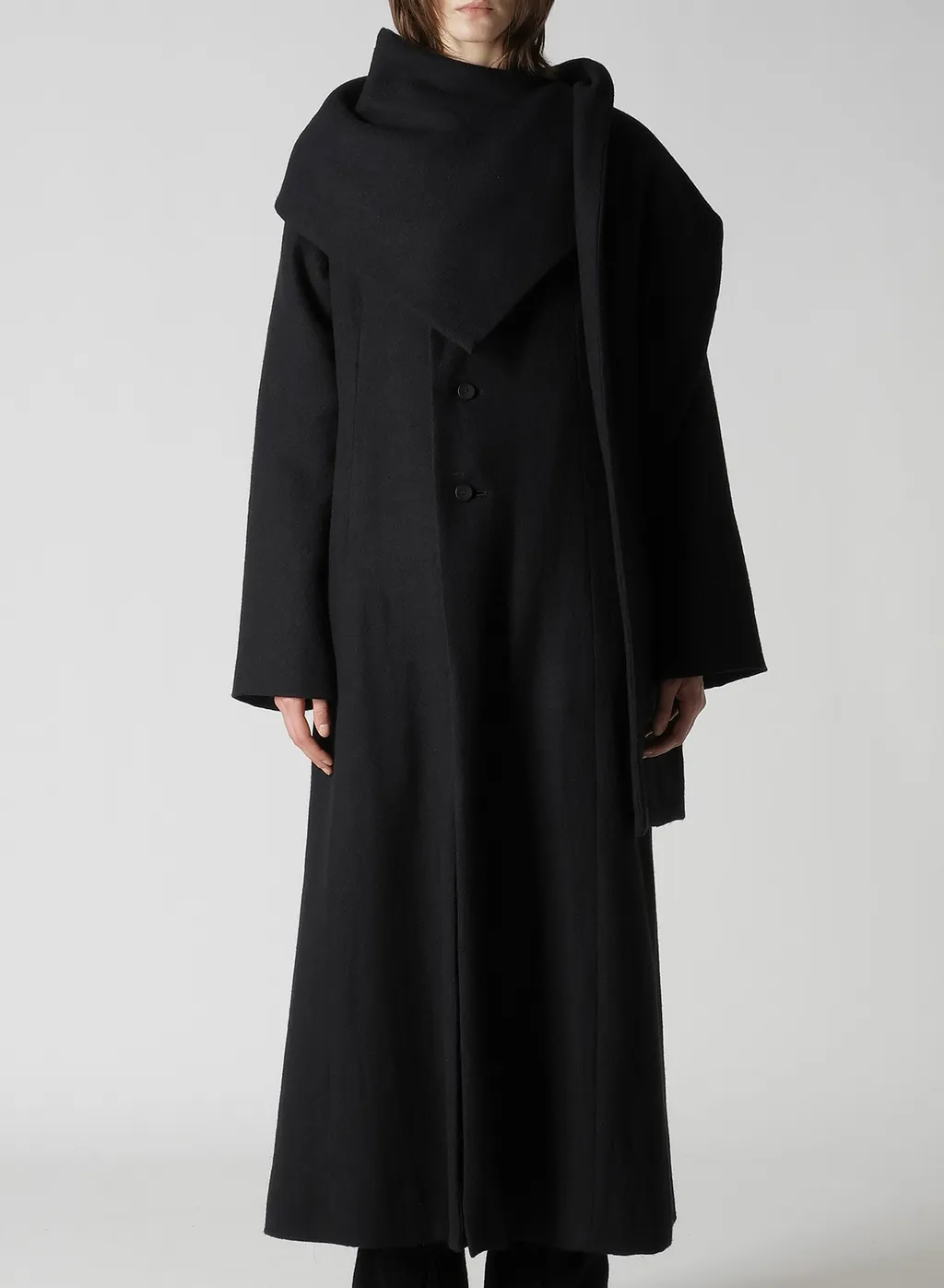 Wool Viyella Reversible Stole D Coat