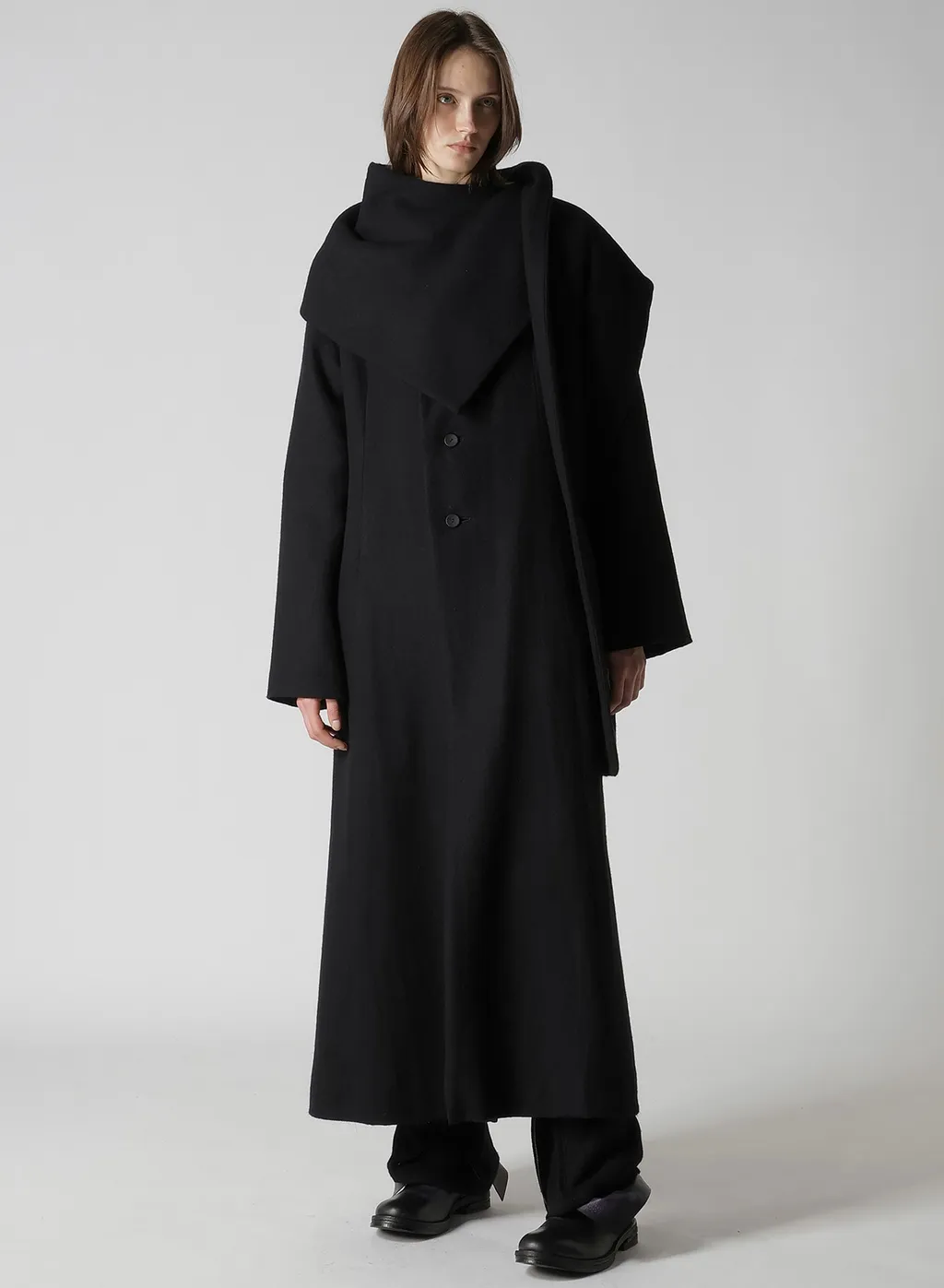 Wool Viyella Reversible Stole D Coat