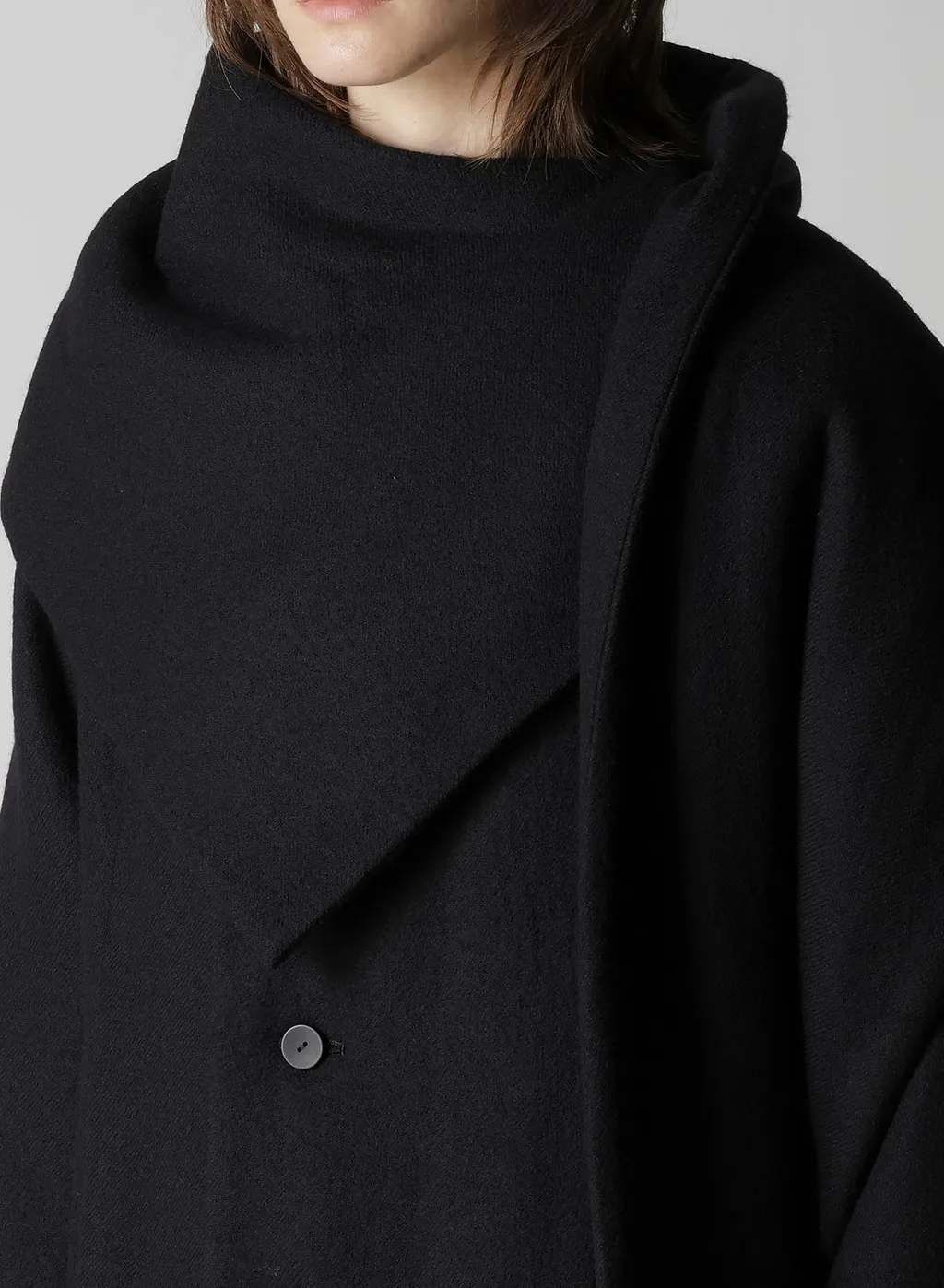 Wool Viyella Reversible Stole D Coat