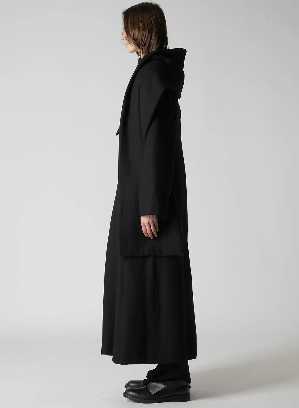 Wool Viyella Reversible Stole D Coat