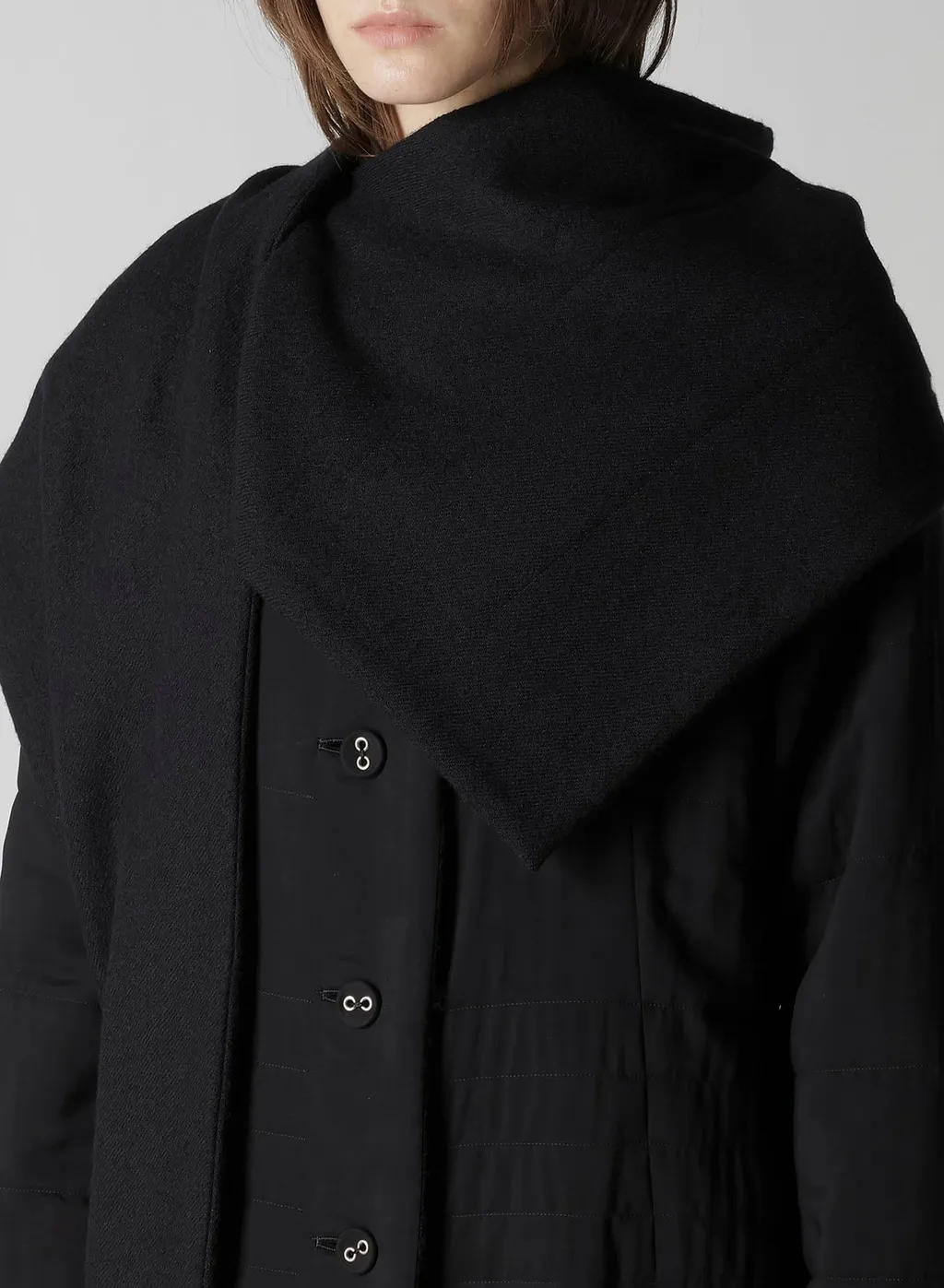 Wool Viyella Reversible Stole D Coat