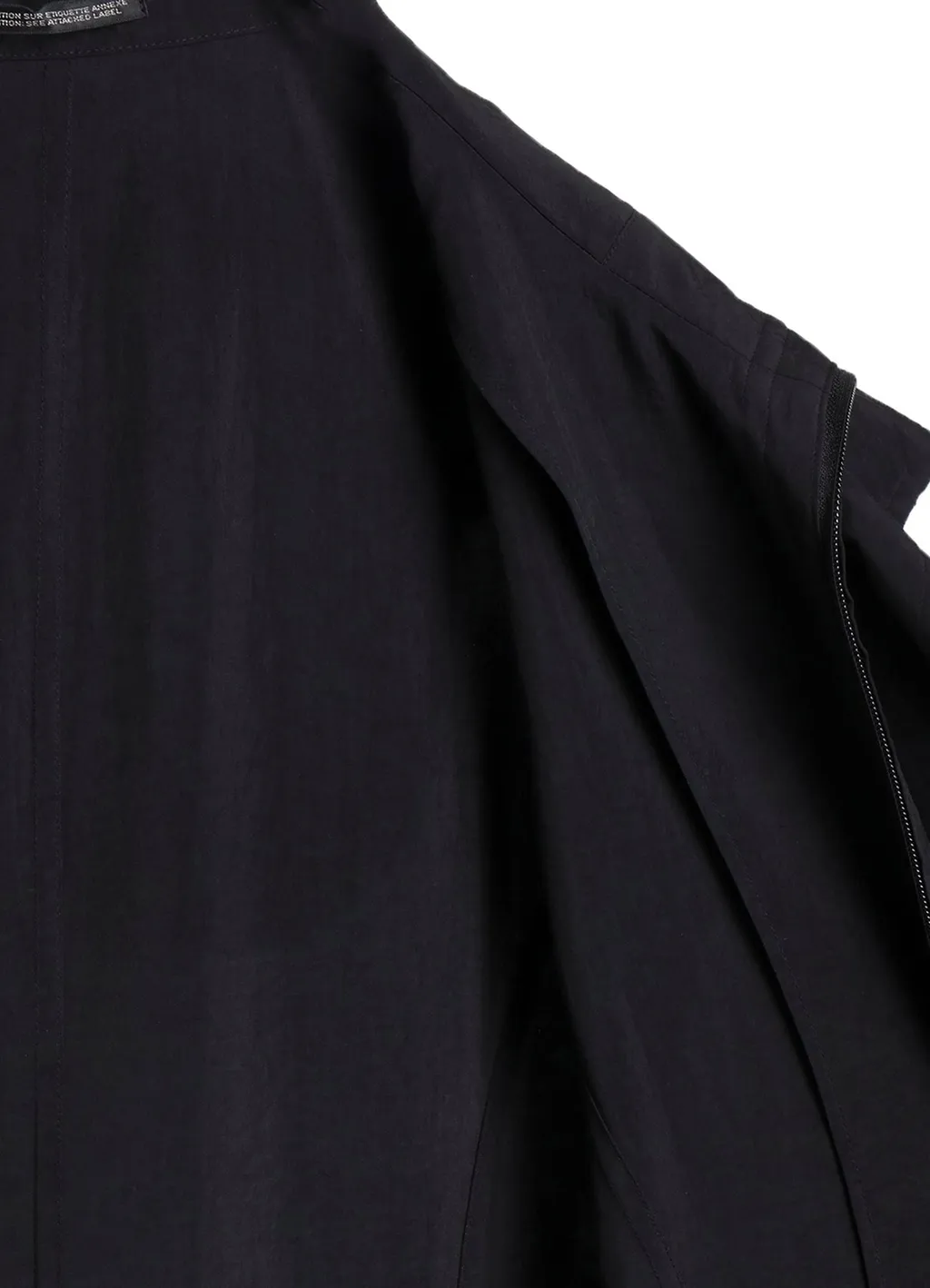 Ny/Si Taffeta Hooded Zip Coat