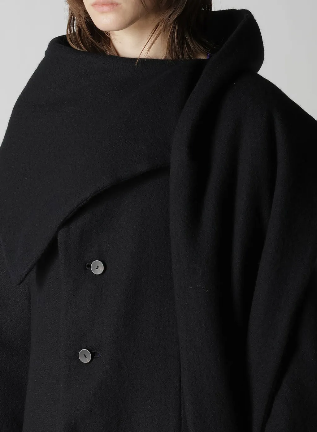 Wool Viyella Reversible Stole D Coat