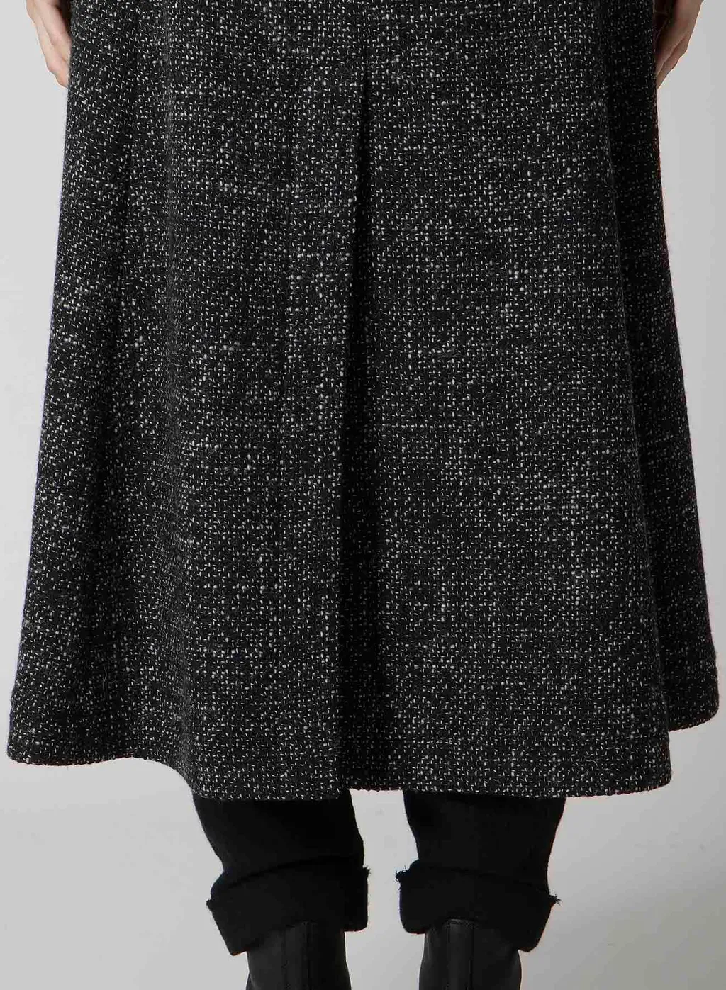 Handmade Tweed Hooded Zip Coat