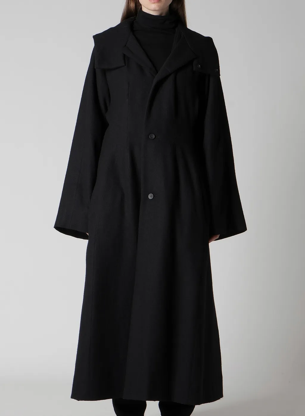 Wool Viyella Reversible Hooded Coat