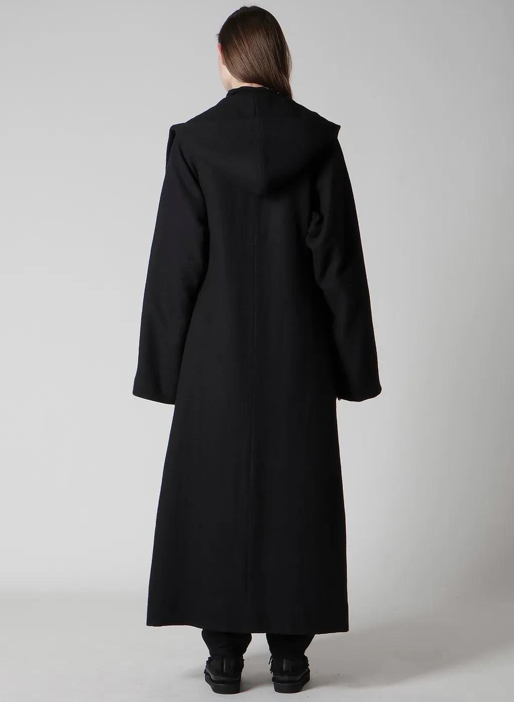 Wool Viyella Reversible Hooded Coat