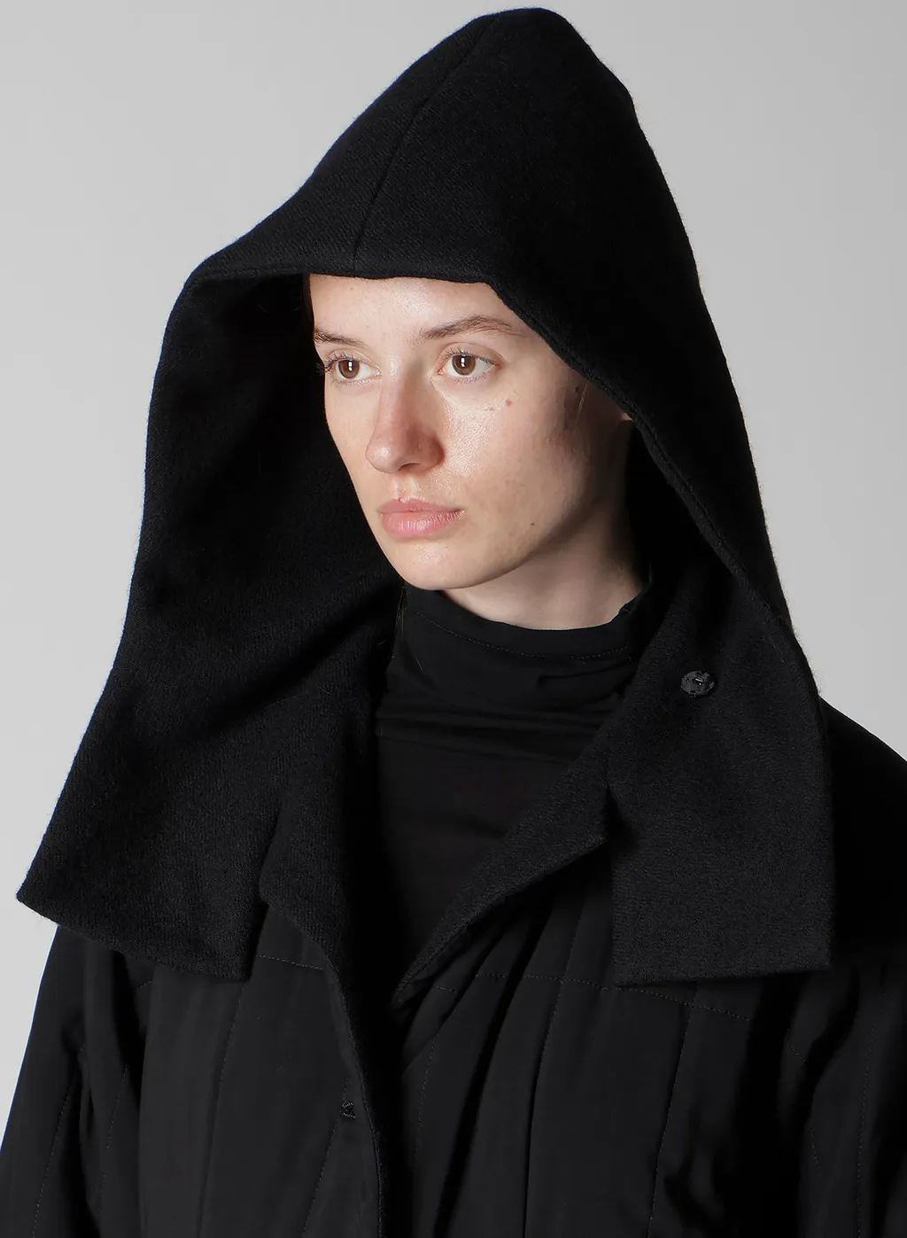 Wool Viyella Reversible Hooded Coat