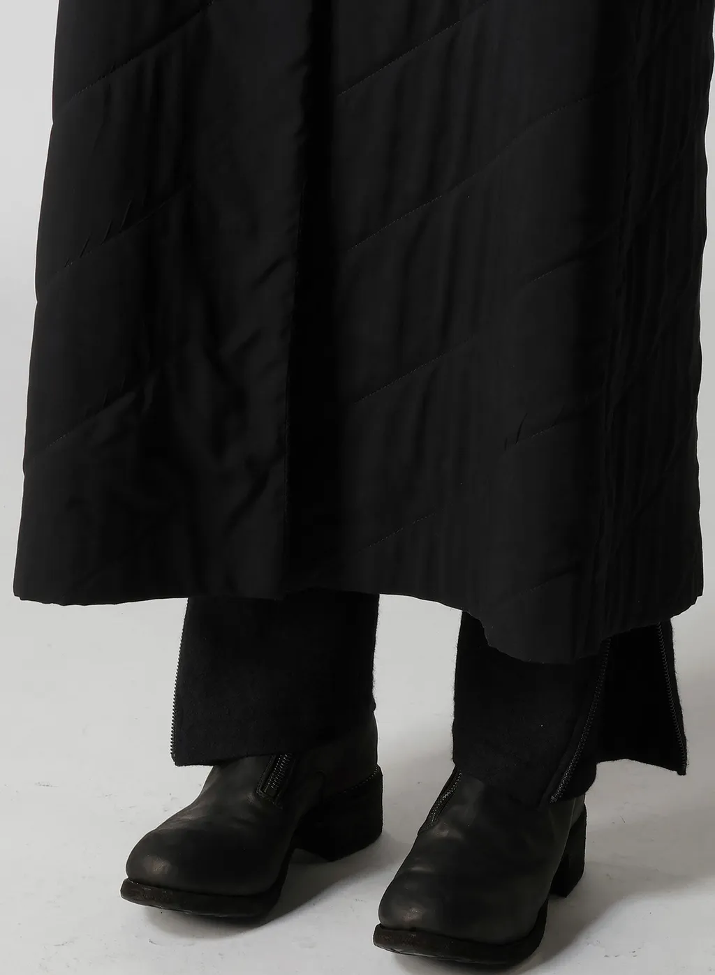 Wool Viyella Reversible Stand Collar Coat