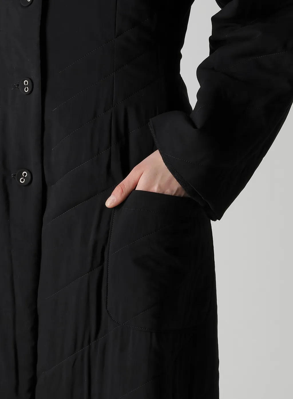 Wool Viyella Reversible Stand Collar Coat