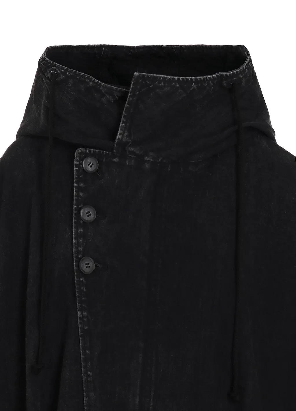 Permanganate Bleached Denim Dolman Slv Coat