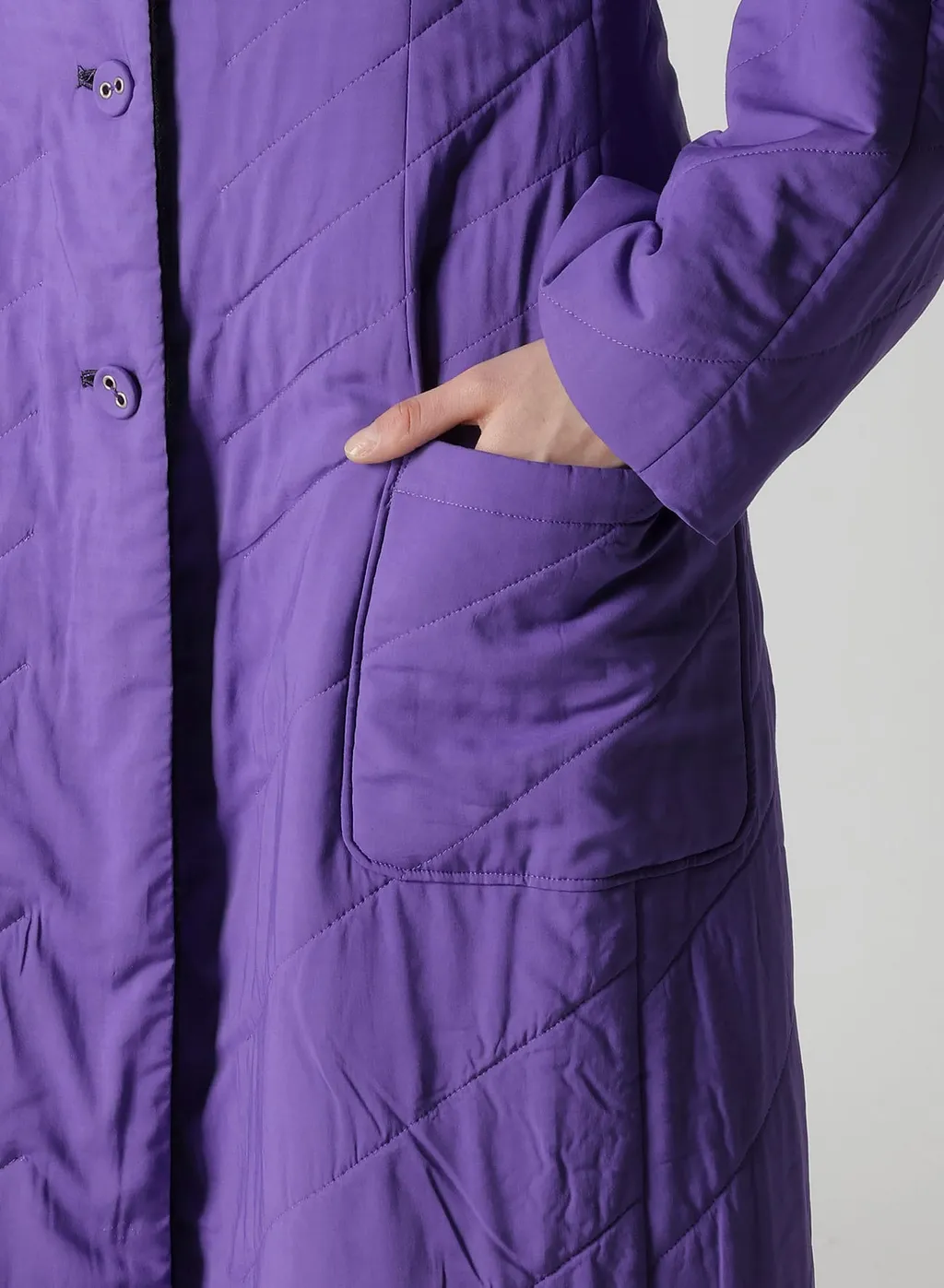 Overdye Wool Viera Reversible Stand Collar Coat