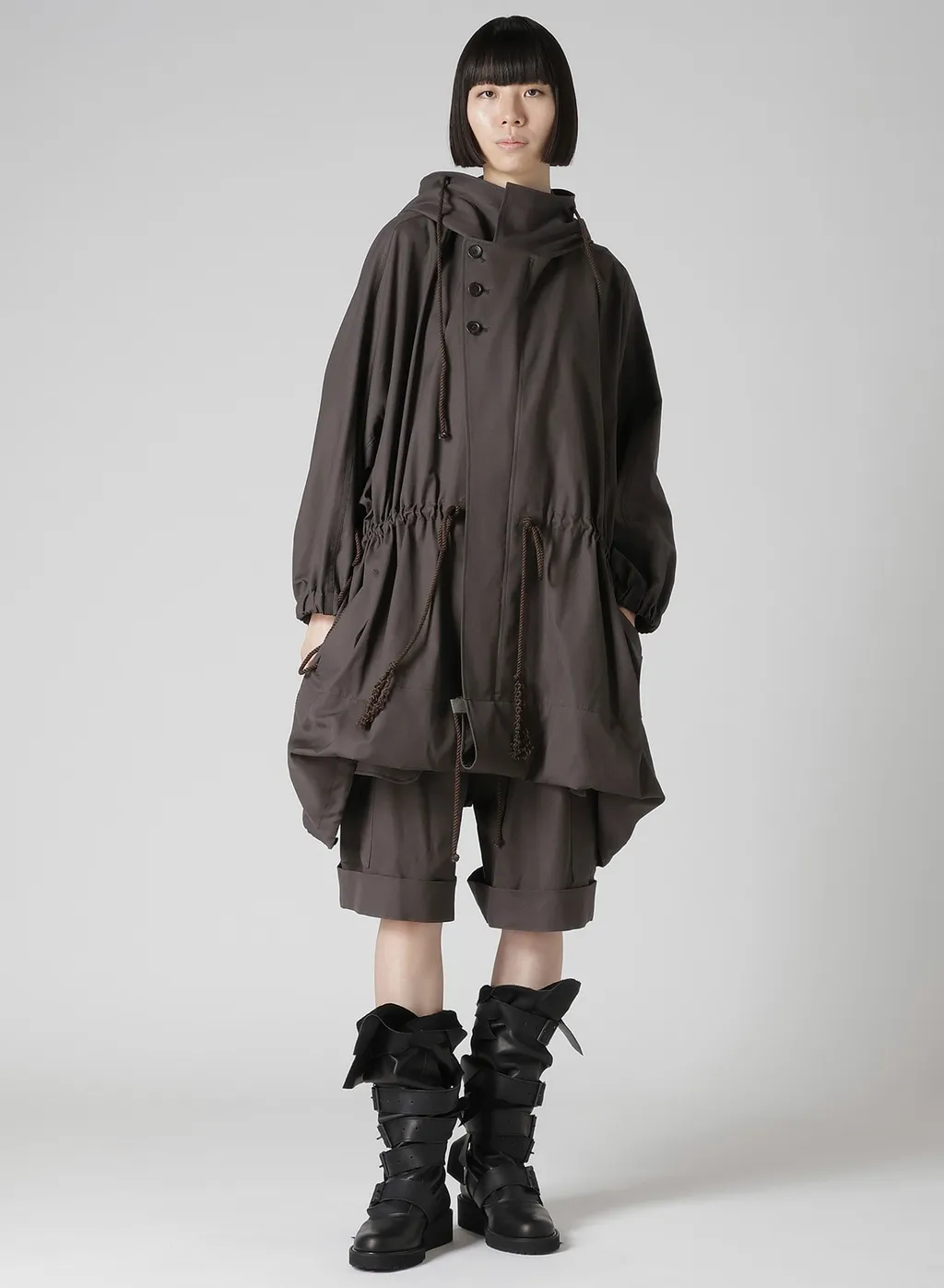 S High-Twisted Gabardine Dolman Slv Coat
