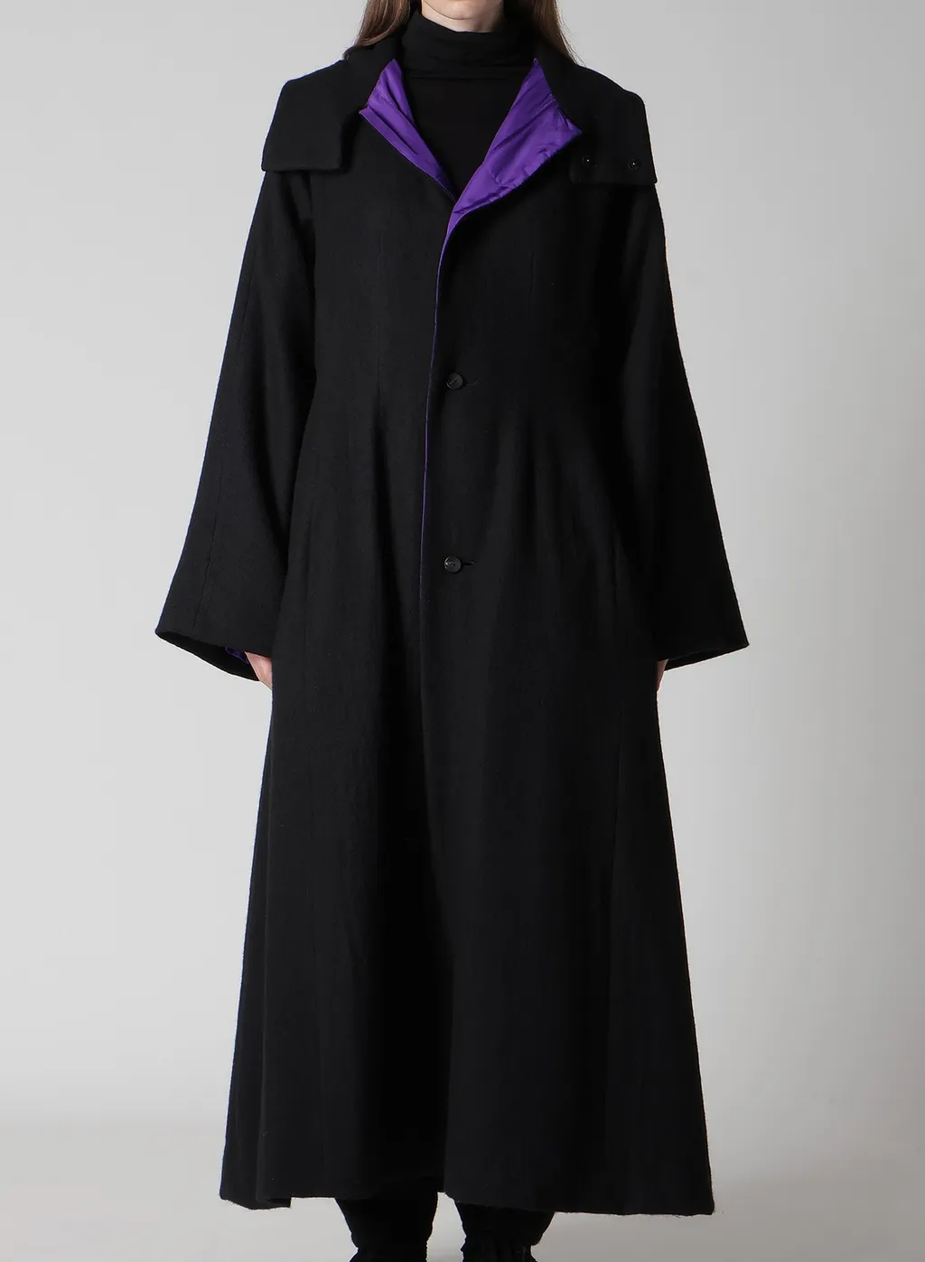 Overdye Wool Viera Reversible Hooded Coat