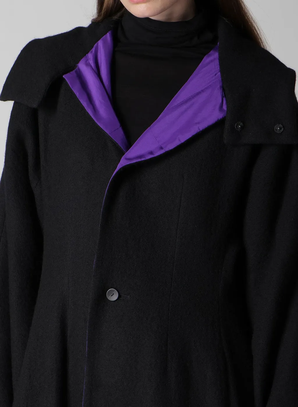 Overdye Wool Viera Reversible Hooded Coat