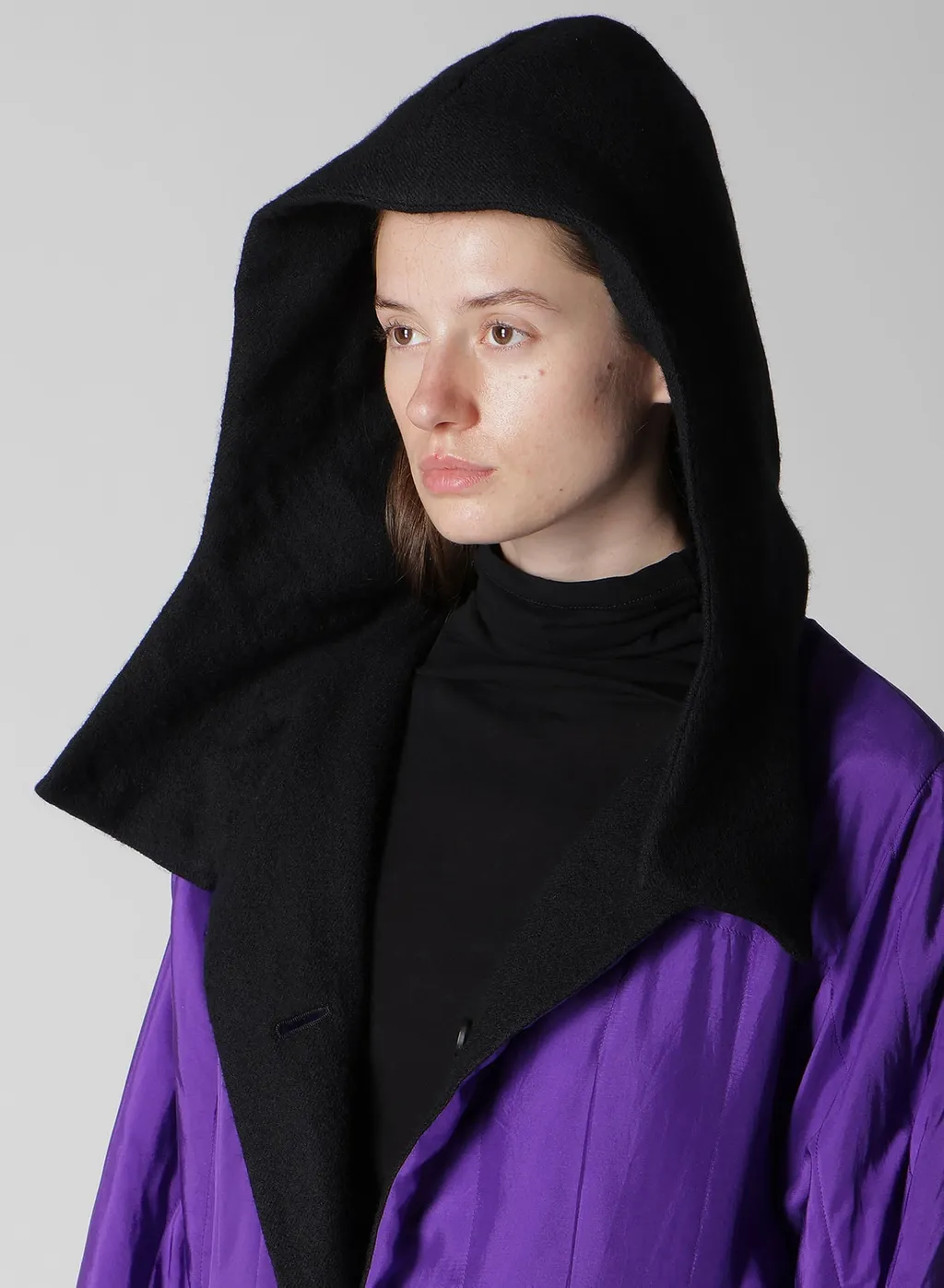 Overdye Wool Viera Reversible Hooded Coat