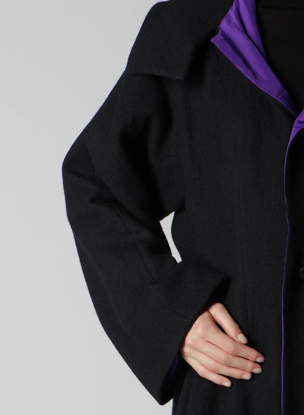 Overdye Wool Viera Reversible Hooded Coat