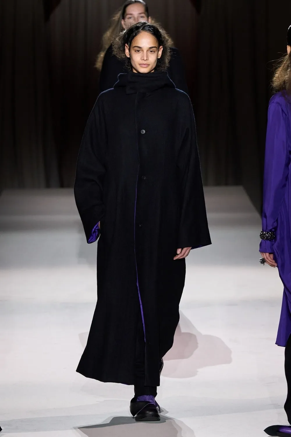 Overdye Wool Viera Reversible Hooded Coat