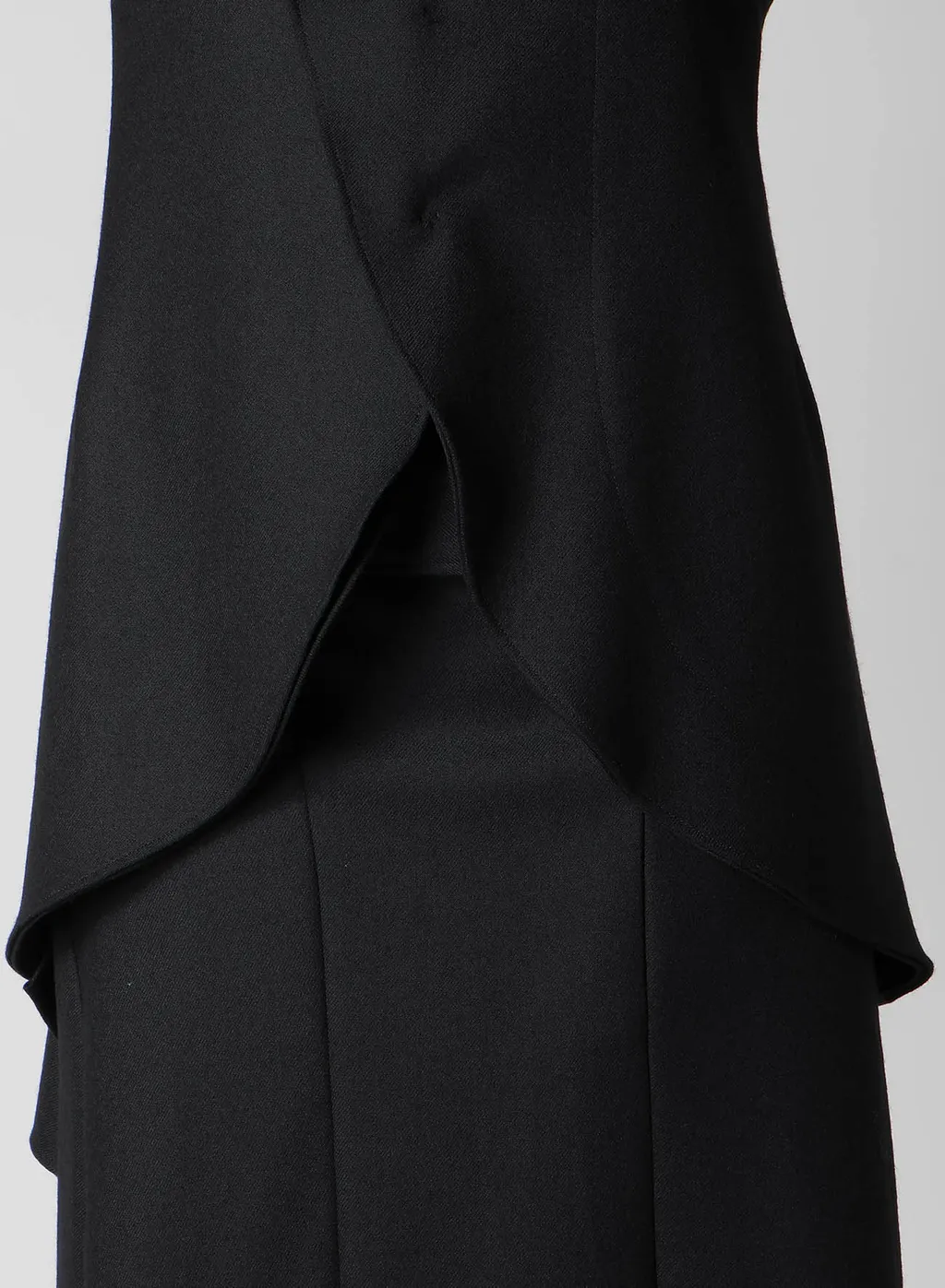 W/Saxony Asm Rounded Hem Jacket