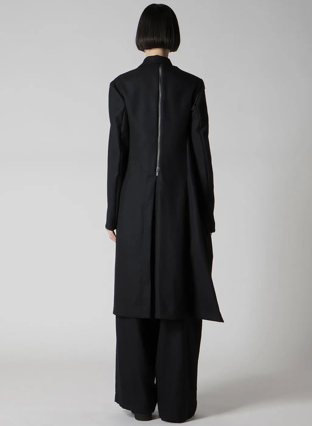 W/Saxony Zip Detail Jacket