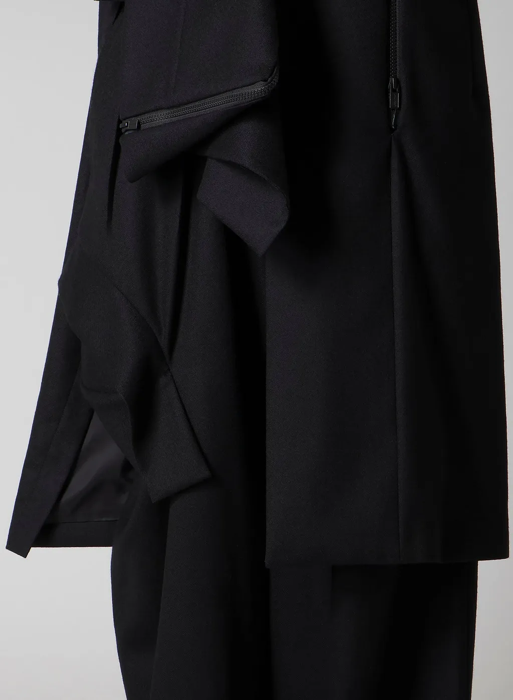 W/Saxony Zip Detail Jacket