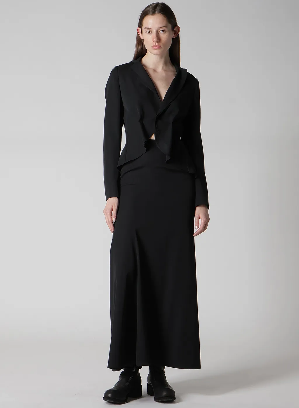 Gabardine Tuck D Short Jacket