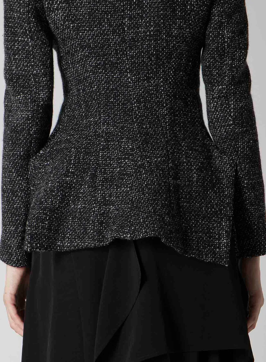 Handmade Tweed Stole Detail Jacket