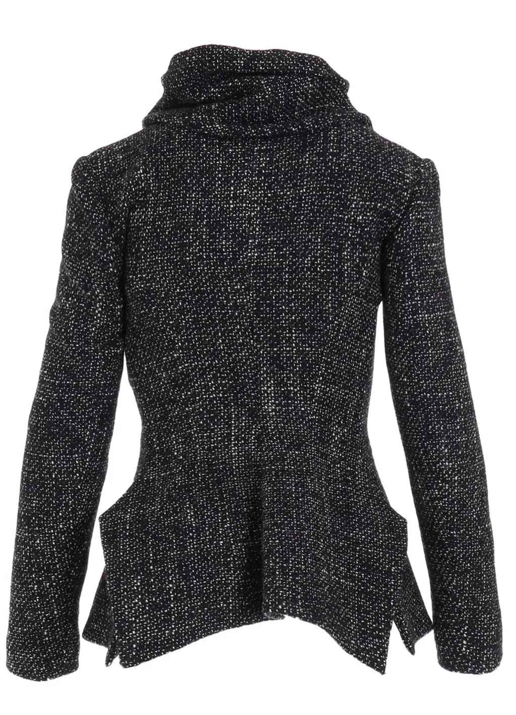 Handmade Tweed Stole Detail Jacket