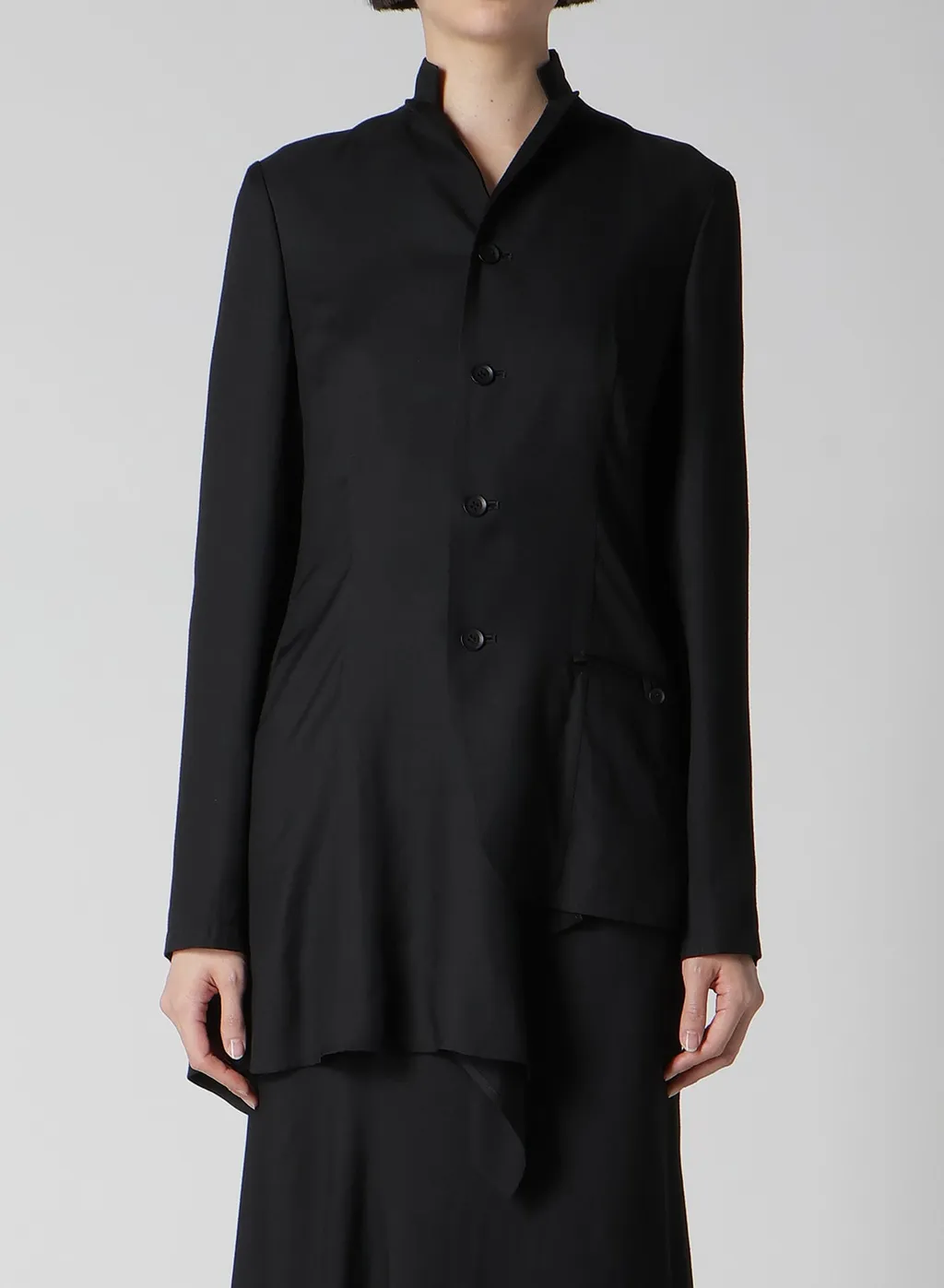 Viscose Twill R Long Stand C Jacket