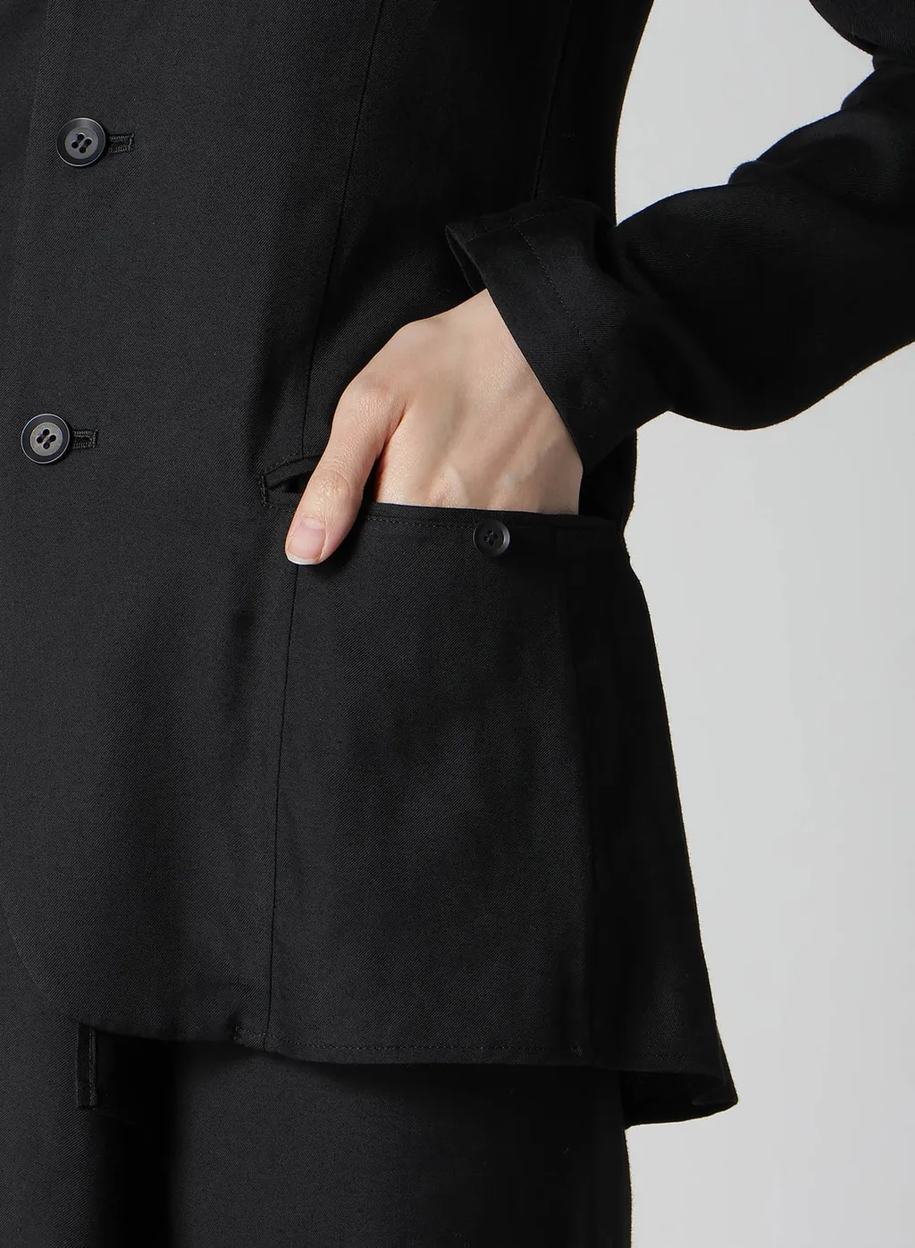 Viscose Twill R Long Stand C Jacket