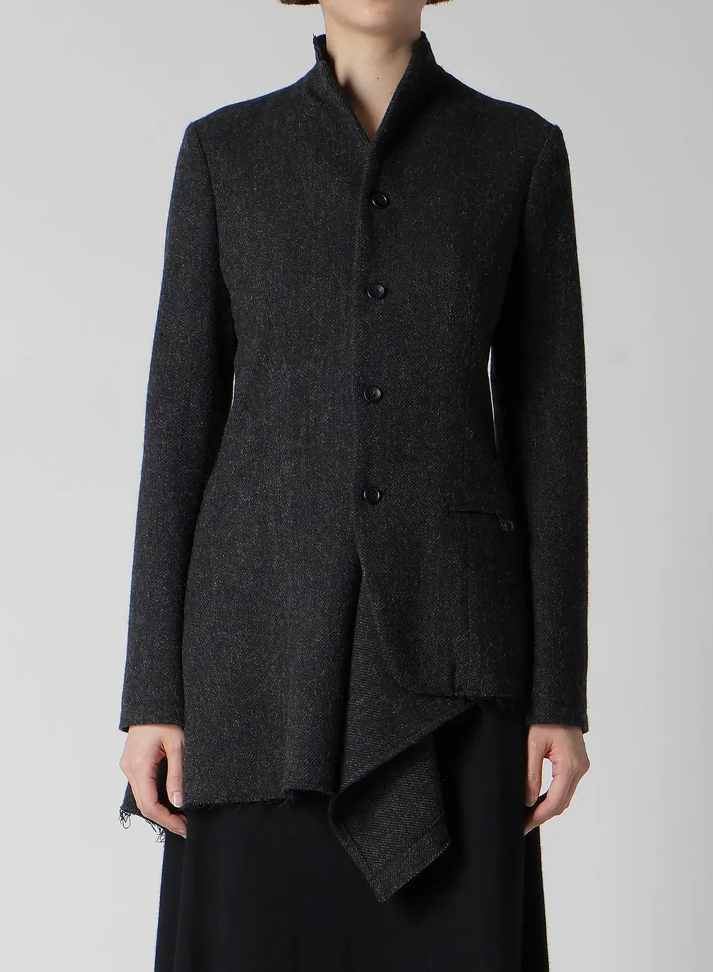 Tweed Cloth R Long Stand C Jacket
