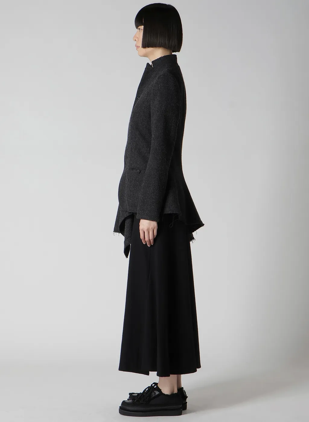 Tweed Cloth R Long Stand C Jacket