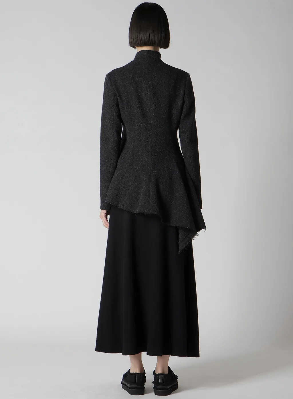 Tweed Cloth R Long Stand C Jacket