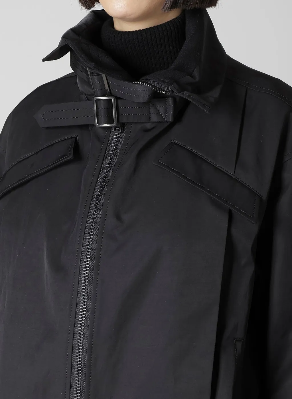 Ny/C Twill Shirring Detail Jacket
