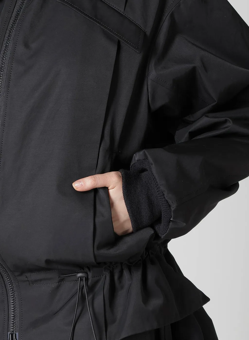 Ny/C Twill Shirring Detail Jacket