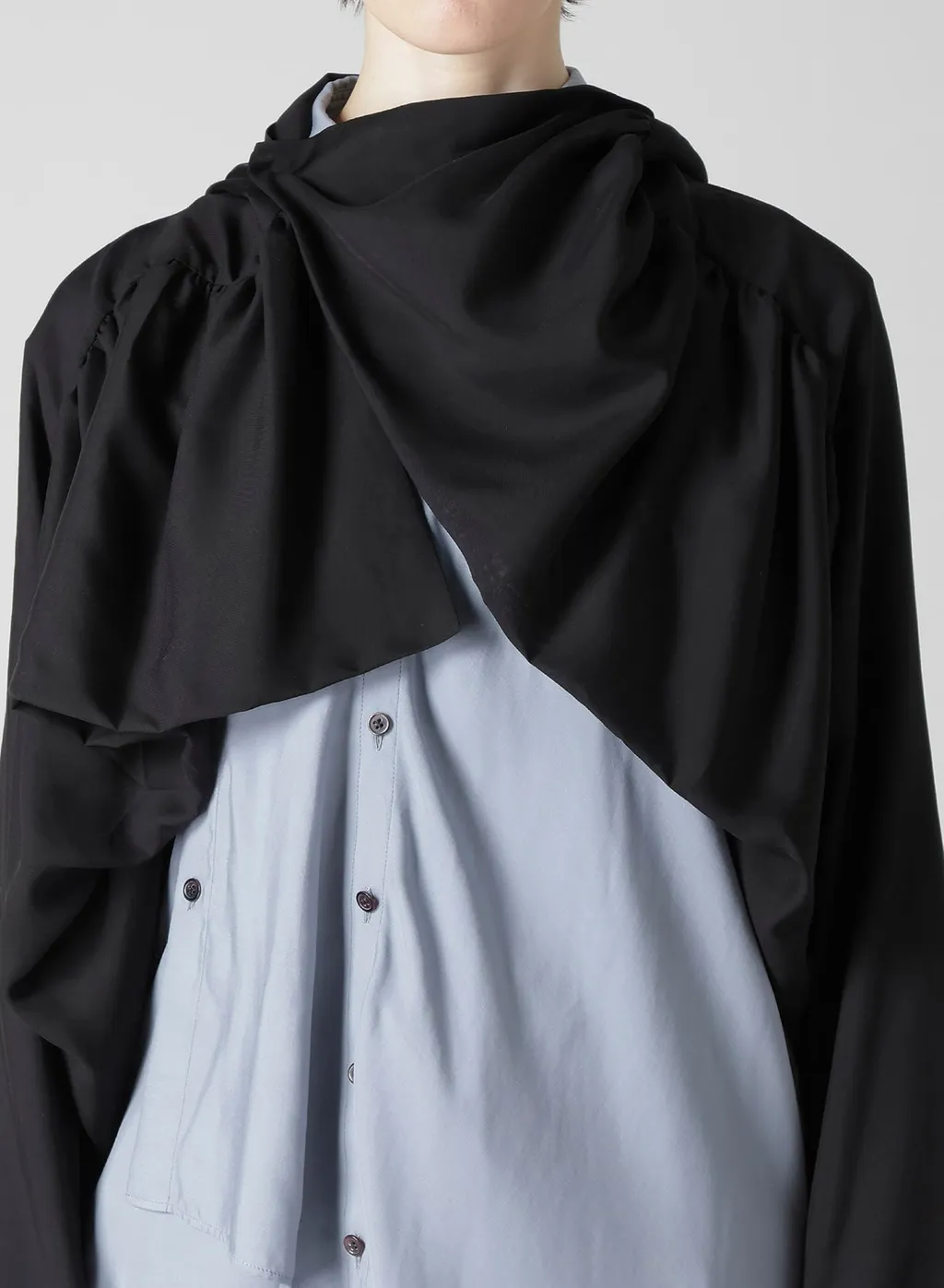 Cu/Mo Kersey Shirring Detail Jacket