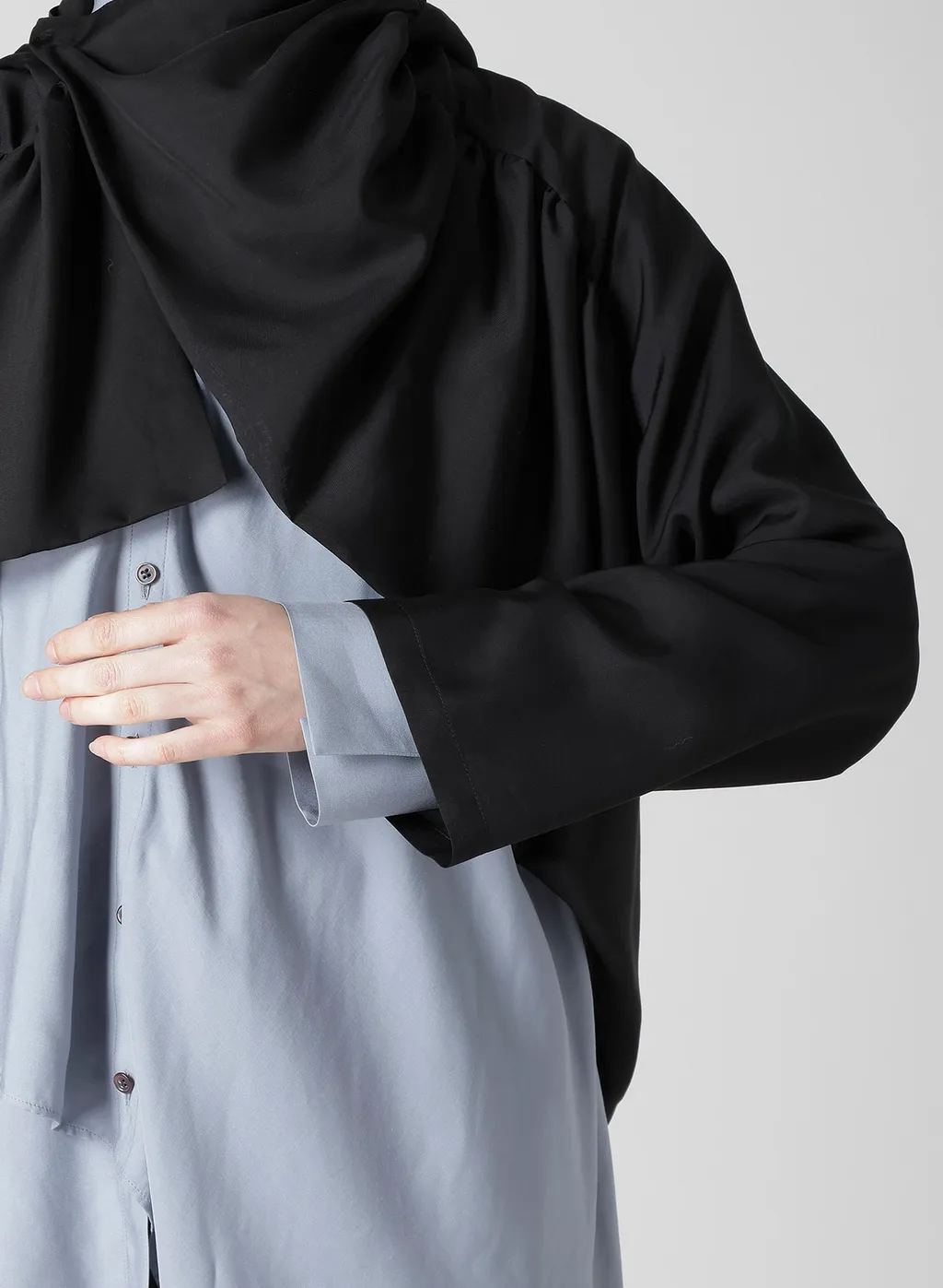 Cu/Mo Kersey Shirring Detail Jacket