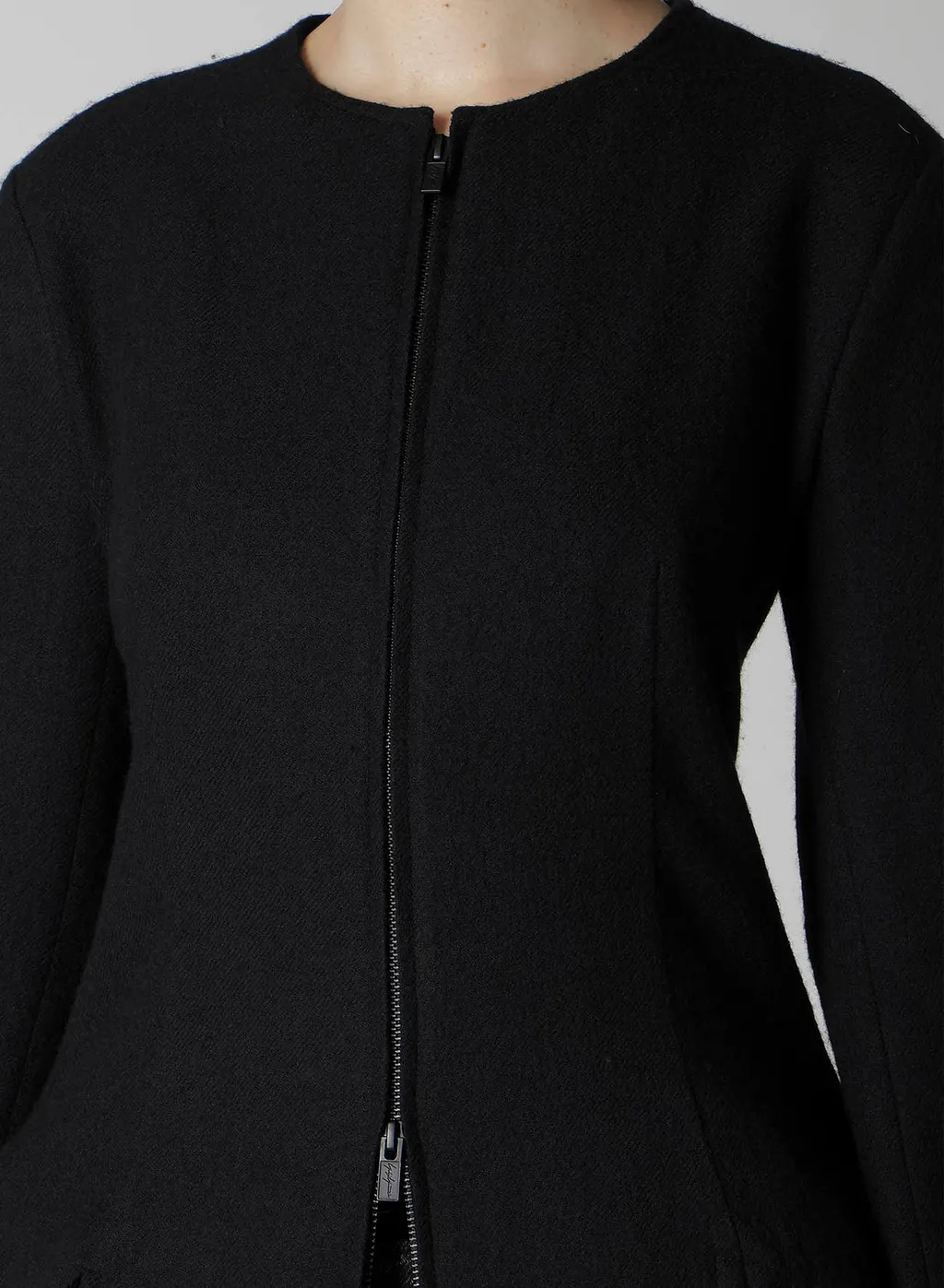 Wool Viyella F Zip Slim Jacket