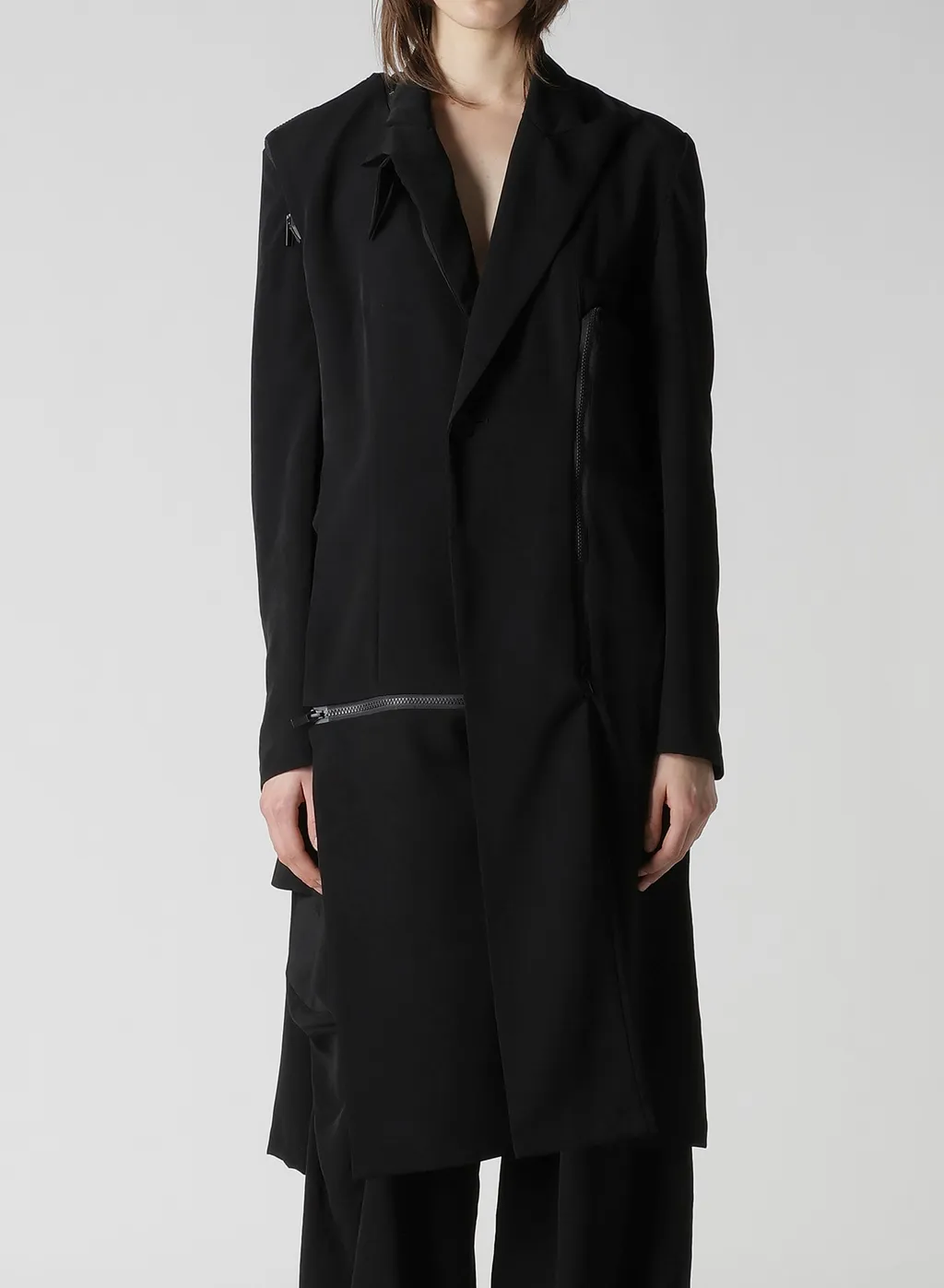Ta/Pe Crepe De Chine Zip Detail Jacket