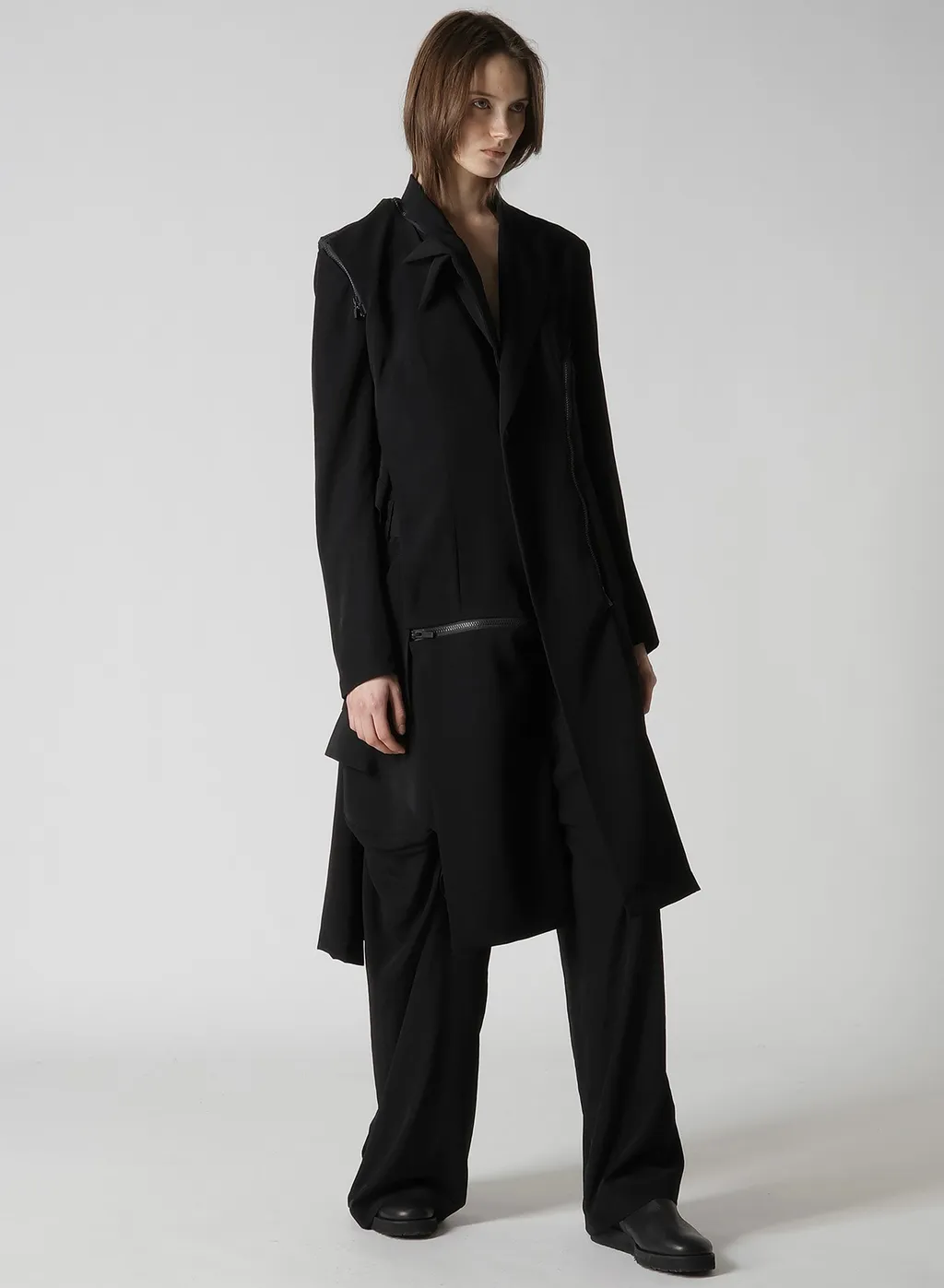 Ta/Pe Crepe De Chine Zip Detail Jacket