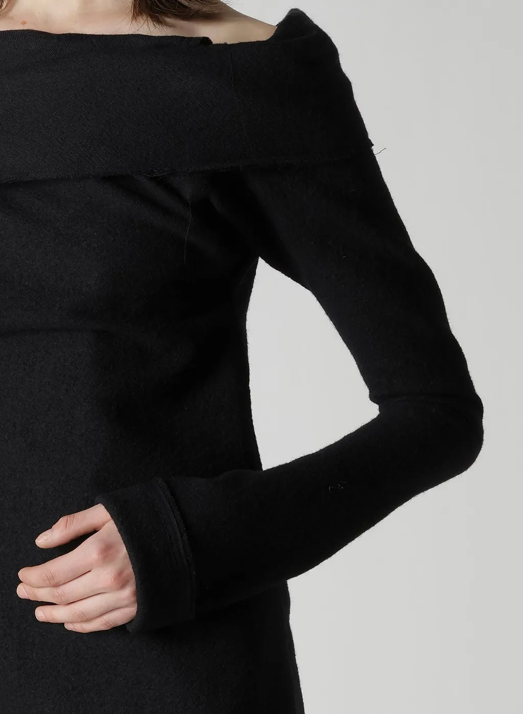 Shrinked Wool Serge Tulip Jacket